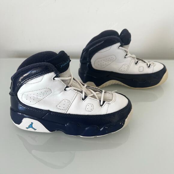 Nike Air Jordan 9 Retro Blue White #23 Youth 9C 401812-145 - Picture 6 of 8